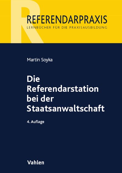 Cover of book: Die Referendarstation bei der Staatsanwaltschaft
