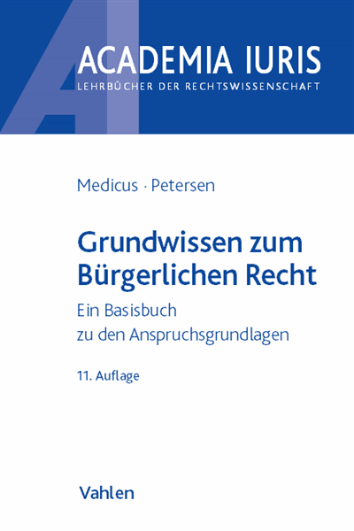 Cover des Buchs: Grundwissen zum Bürgerlichen Recht