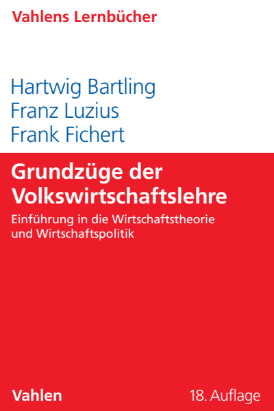 Cover of book: Grundzüge der Volkswirtschaftslehre