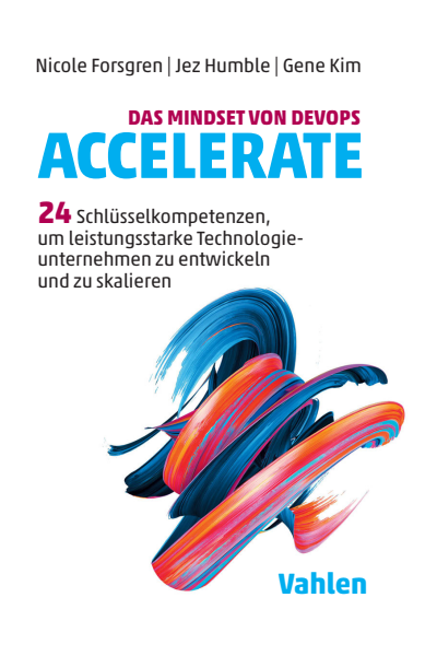 Cover of book: Das Mindset von DevOps. Accelerate