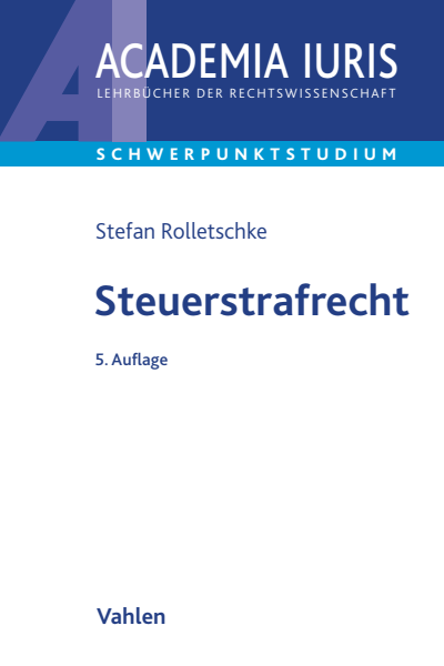 Cover of book: Steuerstrafrecht