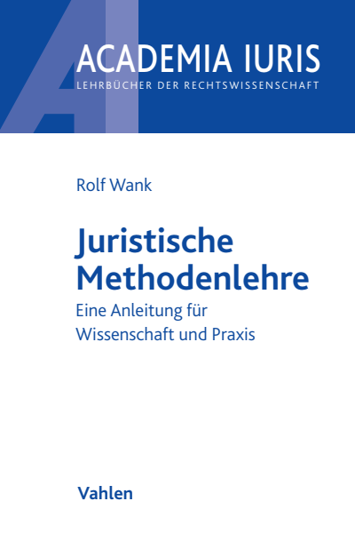 Cover des Buchs: Juristische Methodenlehre
