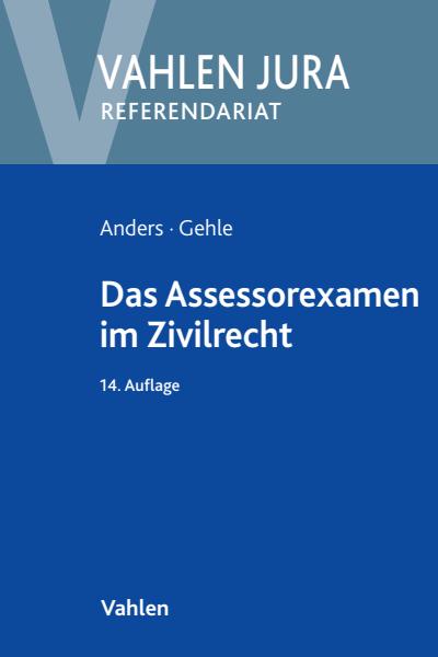 Cover of book: Das Assessorexamen im Zivilrecht