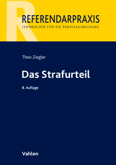 Cover of book: Das Strafurteil