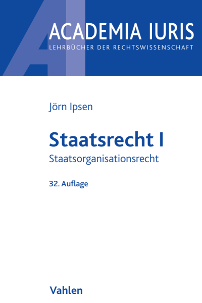Cover des Buchs: Staatsrecht I