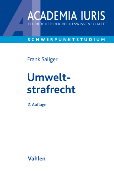 Cover of book: Umweltstrafrecht