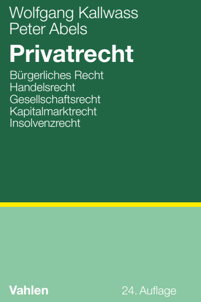 Cover of book: Privatrecht