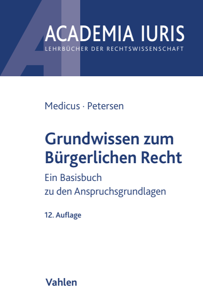 Cover des Buchs: Grundwissen zum Bürgerlichen Recht