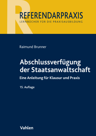 Cover of book: Abschlussverfügung der Staatsanwaltschaft