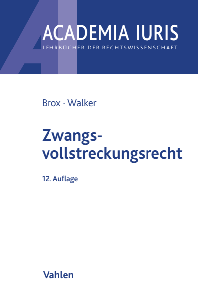 Cover des Buchs: Zwangsvollstreckungsrecht