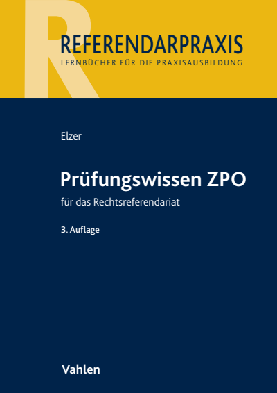 Cover of book: Prüfungswissen ZPO für das Rechtsreferendariat
