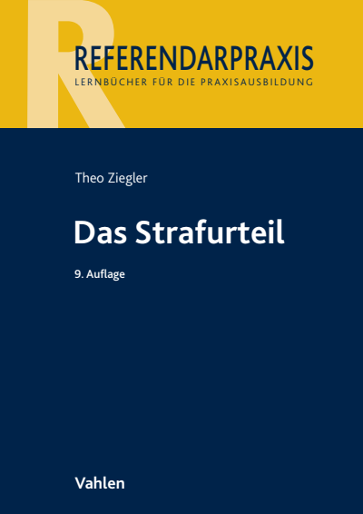 Cover of book: Das Strafurteil