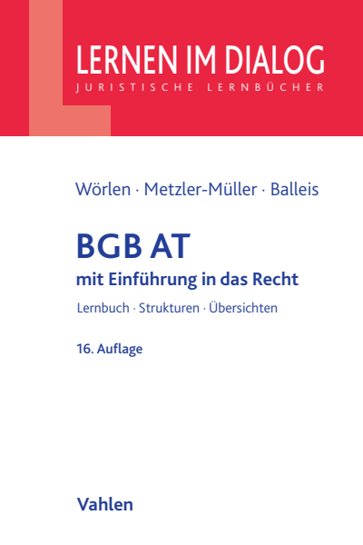 Cover des Buchs: BGB AT