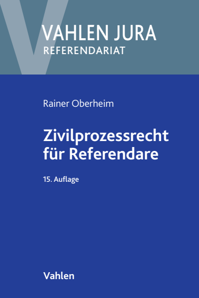 Cover of book: Zivilprozessrecht für Referendare