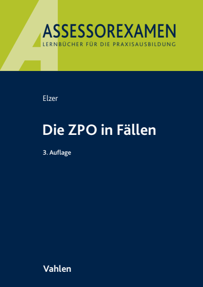 Cover of book: Die ZPO in Fällen