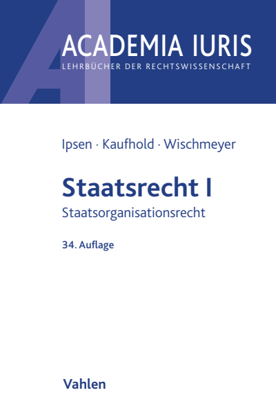 Cover des Buchs: Staatsrecht I