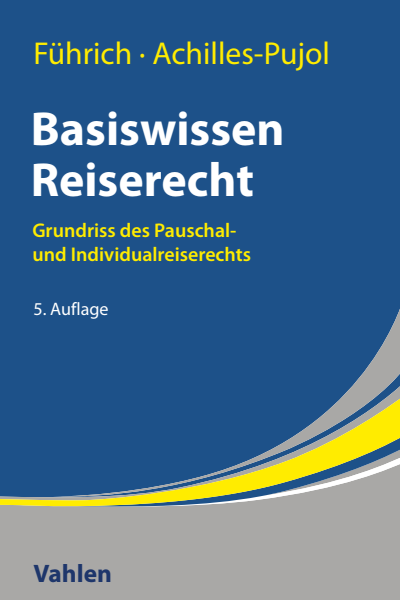 Cover of book: Basiswissen Reiserecht