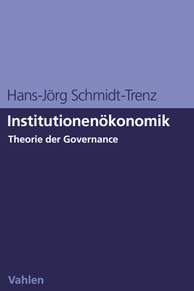 Cover of book: Institutionenökonomik