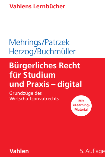 Cover of book: Bürgerliches Recht für Studium und Praxis - digital