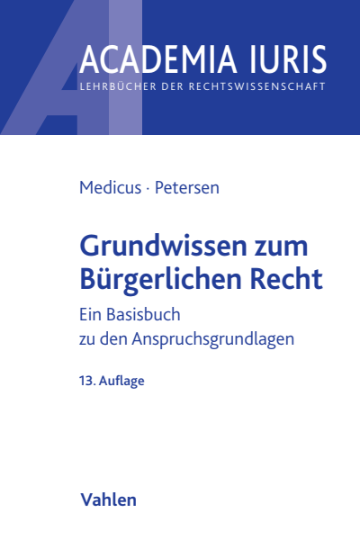 Cover des Buchs: Grundwissen zum Bürgerlichen Recht