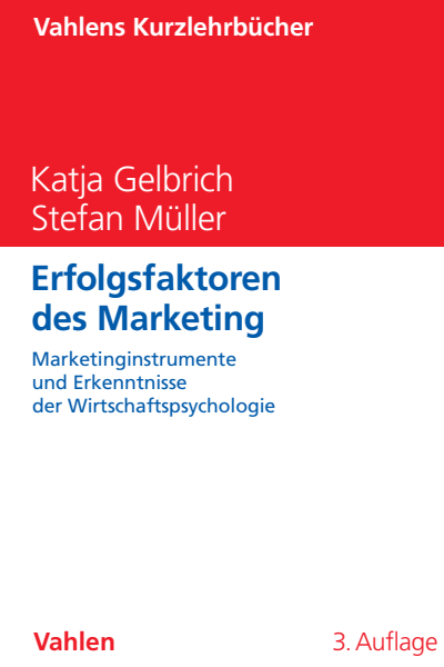 Cover of book: Erfolgsfaktoren des Marketing