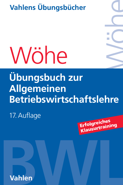 Cover des Buchs: Übungsbuch zur Einführung in die Allgemeine Betriebswirtschaftslehre