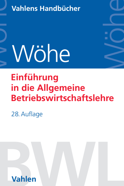 Cover des Buchs: Einführung in die Allgemeine Betriebswirtschaftslehre