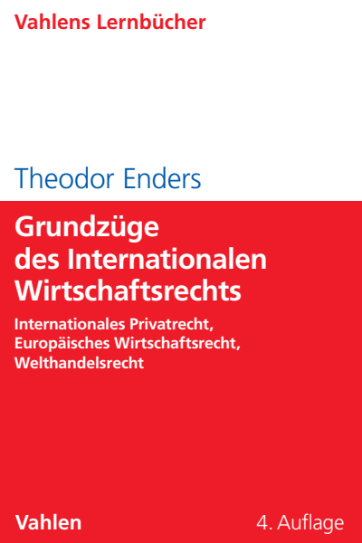 Cover of book: Grundzüge des Internationalen Wirtschaftsrechts