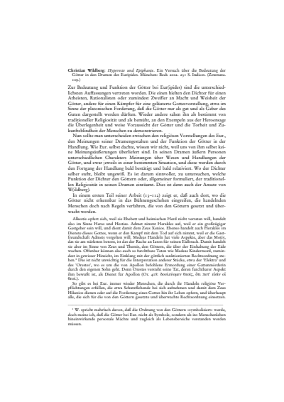 Cover der Ausgabe: Gnomon Jahrgang 76 (2004), Heft 6