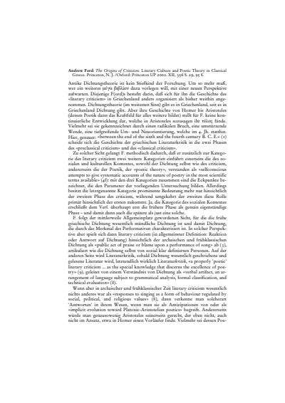 Cover der Ausgabe: Gnomon Jahrgang 77 (2005), Heft 4