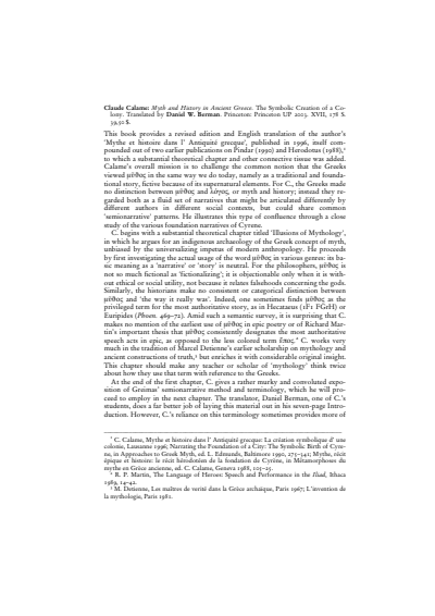 Cover der Ausgabe: Gnomon Jahrgang 79 (2007), Heft 2