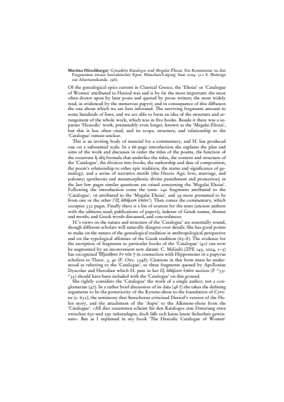 Cover der Ausgabe: Gnomon Jahrgang 79 (2007), Heft 4