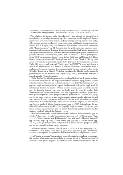 Cover der Ausgabe: Gnomon Jahrgang 80 (2008), Heft 3