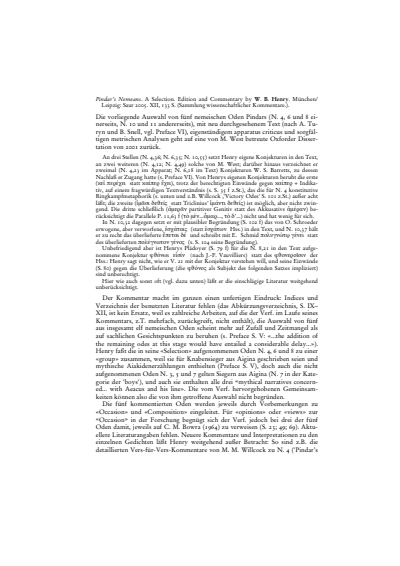 Cover der Ausgabe: Gnomon Jahrgang 80 (2008), Heft 4