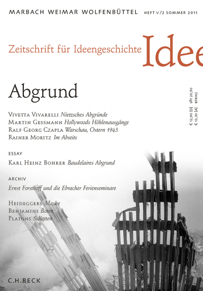 Cover der Ausgabe: Zeitschrift für Ideengeschichte Jahrgang 5 (2011), Heft 2