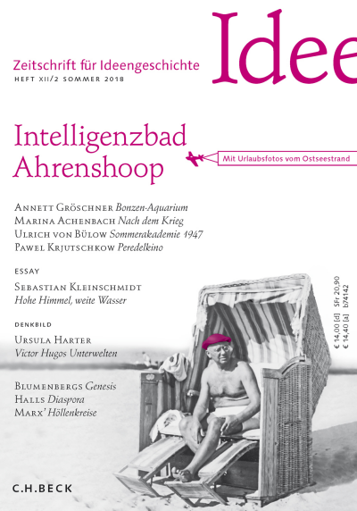 Cover der Ausgabe: Zeitschrift für Ideengeschichte Jahrgang 12 (2018), Heft 2
