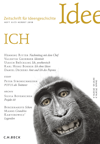 Cover der Ausgabe: Zeitschrift für Ideengeschichte Jahrgang 12 (2018), Heft 3