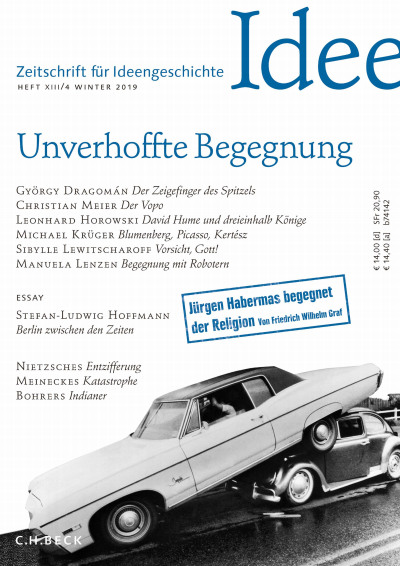 Cover der Ausgabe: Zeitschrift für Ideengeschichte Jahrgang 13 (2019), Heft 4