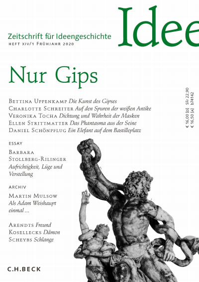 Cover der Ausgabe: Zeitschrift für Ideengeschichte Jahrgang 14 (2020), Heft 1