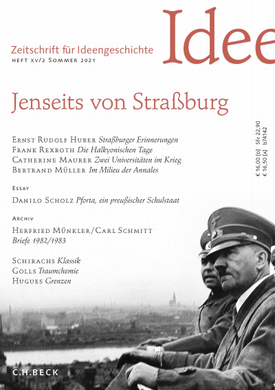 Cover der Ausgabe: Zeitschrift für Ideengeschichte Jahrgang 15 (2021), Heft 2