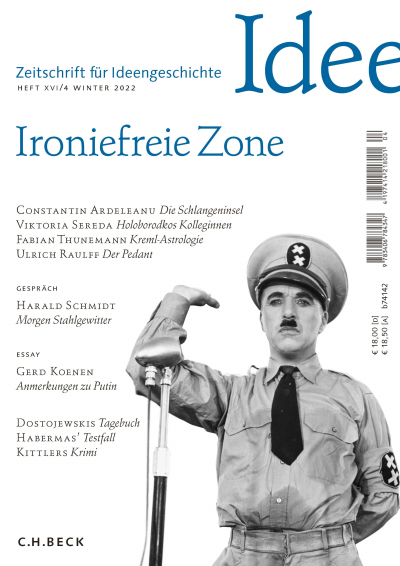 Cover der Ausgabe: Zeitschrift für Ideengeschichte Jahrgang 16 (2022), Heft 4