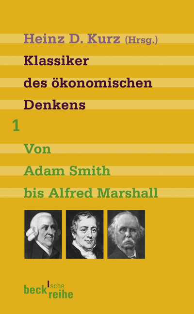 Cover des Buchs: Klassiker des ökonomischen Denkens Band 1