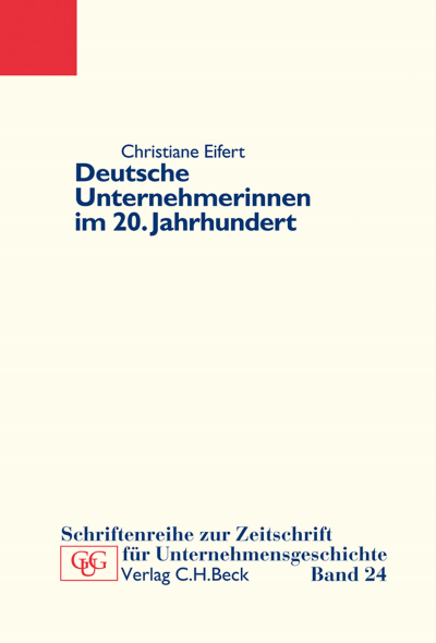 Cover des Buchs: Deutsche Unternehmerinnen im 20. Jahrhundert