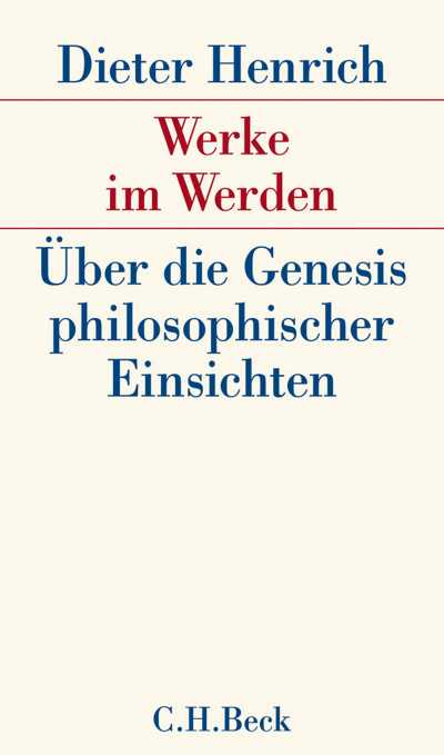 Cover of book: Werke im Werden