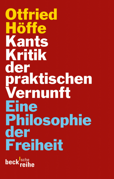 Cover of book: Kants Kritik der praktischen Vernunft