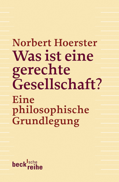 Cover of book: Was ist eine gerechte Gesellschaft?