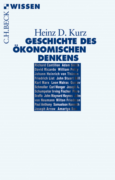 Cover of book: Geschichte des ökonomischen Denkens