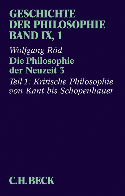 Cover of book: Geschichte der Philosophie Bd. 9/1: Die Philosophie der Neuzeit 3