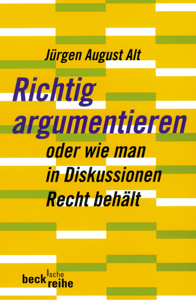 Cover of book: Richtig argumentieren