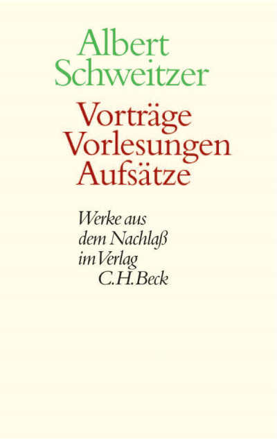 Cover of book: Vorträge, Vorlesungen, Aufsätze